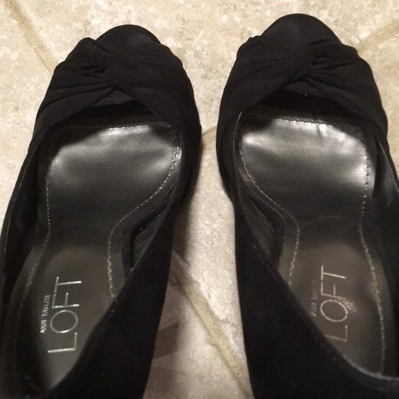 Suede peep toe pumps - Picture 4 of 6